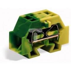 Złączka 4-przewodowa końcowa 4mm2 szerokość 12mm żółto-zielona 262-357