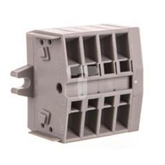 Listwa zaciskowa 4-przewodowa 2,5mm2 4-torowa szara z mocowaniem śrubowym 264-104 