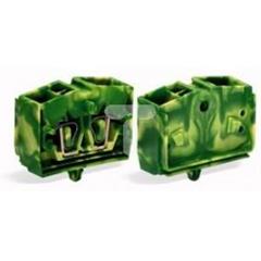 Złączka 4-przewodowa 2,5mm2 żółto-zielona ze stopką montażową 264-347