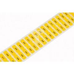 Etykieta samoprzylepna z poliestru o wymiarach 20x8mm żółta 210-807/000-002