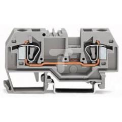 Złączka 2-przewodowa Ex 6mm2 jasnoszara 282-992