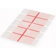 Osłony z tworzywa 27,5x17,5 mm przeźroczyste 100 szt. 210-857