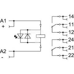 Przekaźnik 24V DC 2p 858-324