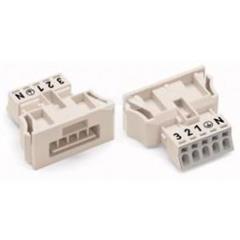 Wtyk Snap-In 5-biegunowy biały WINSTA 890-735/006-000