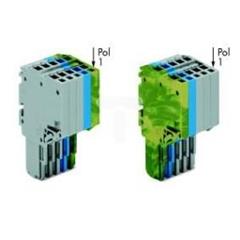 Gniazdo 2-przewodowe XCOMS moduł końcowy żółto-zielony 2020-205/000-038