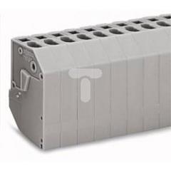 Listwa do transformatorów 4mm2 2-torowa szara 711-152 