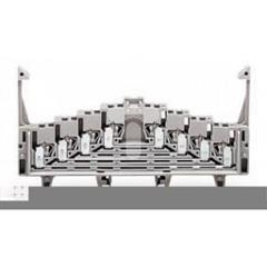 Złączka krosowa 4-piętrowa szara z zatrzaskami 727-219