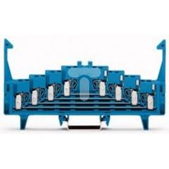 Złączka krosowa 4-piętrowa niebieska z zatrzaskami 727-223