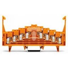 Złączka krosowa 4-piętrowa jasnoszara z zatrzaskami 727-237