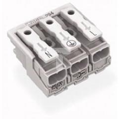 Złączka zasilająca 3-biegunowa bez stopek bez styku PE 294-4013