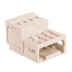 Wtyk MCS-MINI Classic 4-biegunowy jasnoszary raster 3,5mm 734-304