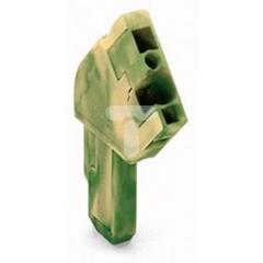 Gniazdo X-COM 1-przewodowe kątowe 1-biegunowe żółto-zielone 769-101/022-016 