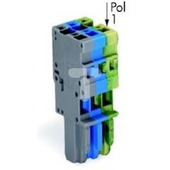 Gniazdo X-COM 1-przewodowe 3-biegunowe szare 769-103/000-038 