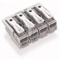 Złączka zasilająca 4-biegunowa bez stopek bez styku PE 294-4024