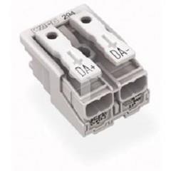 Złączka zasilająca 2-biegunowa bez stopek bez styku PE 294-4032