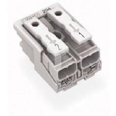 Złączka zasilająca 2-biegunowa bez stopek bez styku PE 294-4042