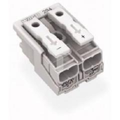 Złączka zasilająca 2-biegunowa bez stopek bez styku PE 294-4072