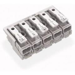 Złączka zasilająca 5-biegunowa bez stopek bez styku PE 294-4075