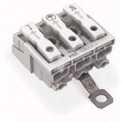 Złączka zasilająca 3-biegunowa bez stopek ze stykiem PE 294-4423