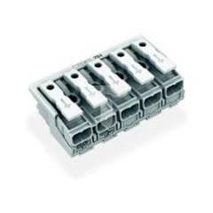 Złączka zasilająca 5-biegunowa ze stopkąmi bez styku PE 294-5005 