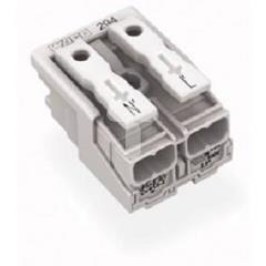 Złączka zasilająca 2-biegunowa ze stopkąmi bez styku 294-5022 