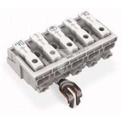 Złączka zasilająca 5-biegunowa ze stopkąmi ze stykiem PE 294-5275 