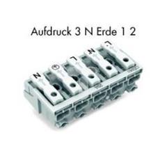 Złączka zasilająca 5-biegunowa ze stopkąmi bez styku PE 294-5055 