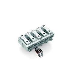 Złączka zasilająca 5-biegunowa ze stopkąmi ze stykiem PE 294-5315 