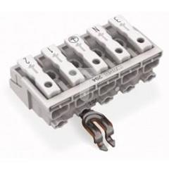 Złączka zasilająca 5-biegunowa ze stopkąmi ze stykiem PE 294-5355 