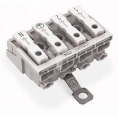 Złączka zasilająca 4-biegunowa ze stopkąmi z stykiem PE 294-5414 