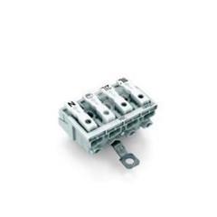 Złączka zasilająca 4-biegunowa ze stopkąmi z stykiem PE 294-5424 