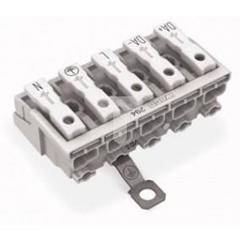 Złączka zasilająca 5-biegunowa ze stopkąmi z stykiem PE 294-5435 