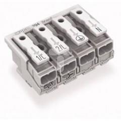 Złączka zasilająca 4-biegunowa bez styku PE Linect 294-8024 