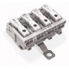 Złączka zasilająca 4-biegunowa bez styku PE Linect 294-8424 