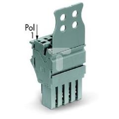 Wtyk sprężynowy X-COMS 1-przewodowy 15-torowy szary 2022-115/137-000