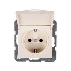 Berker/B.Kwadrat Gniazdo Schuko 16A IP20 z klapką kremowe S.1 47518982