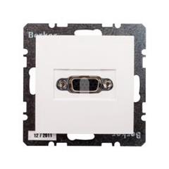 Berker/B.Kwadrat Gniazdo VGA z zaciskami śrubowymi śnieżnobiałe 3315418989