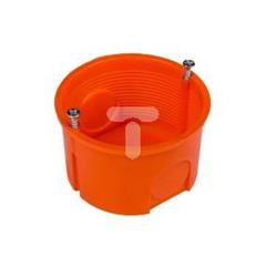 Puszka podtynkowa 60mm z wkrętami czerwona PK-60 PRO 0281-01