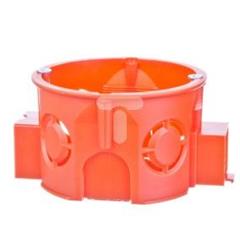 Puszka podtynkowa 60mm łączeniowa płytka z wkrętami czerwona PK-60 PRO 0284-01