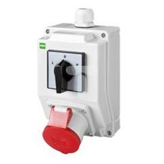 Zestaw instalacyjny z gniazdem 16A 5P RS-Z (L-0-P) czerwony 6271-20