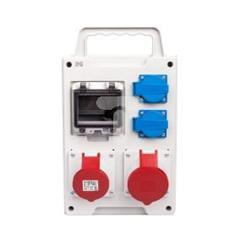 Rozdzielnica budowlana przenośna 4 moduły 1x5P/32 5P/16A 2x2P+Z RS 6213-00