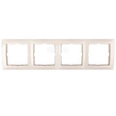Berker/B.Kwadrat Ramka poczwórna kremowa 5310148982