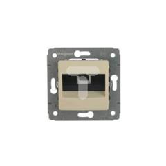 CARIVA Gniazdo telefoniczne pojedyncze RJ11 kremowe 773738