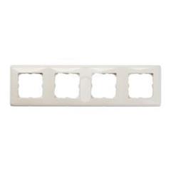 CARIVA Ramka poczwórna uniwersalna kremowa 773754