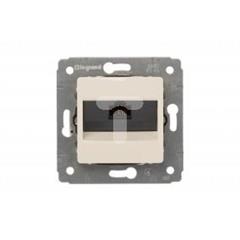 CARIVA Gniazdo komputerowe pojedyncze RJ45 kat.6 kremowe UTP 773741