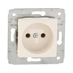 CARIVA Gniazdo pojedyncze b/u 16A IP20 kremowe 773716
