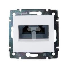 VALENA Gniazdo komputerowe podwójne RJ45 kat.5e UTP białe 774231