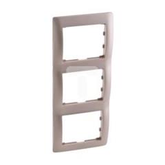 SISTENA LIFE Ramka potrójna pionowa titan 771407