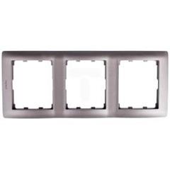 SISTENA LIFE Ramka potrójna pionowa choco 771207