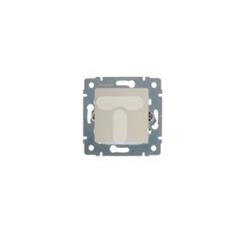 CARIVA Przyłącze kabla białe wpust 773646